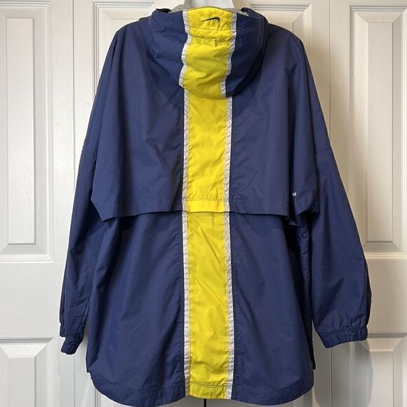 Vintage Unisex Nike Blue/Yellow Pullover 1/4 Zip Windbreaker Size L - Picture 9 of 16